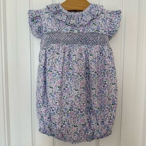 Maddie & Connor Charlotte Floral Smocked Bubble